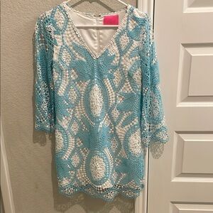 Lilly Pulitzer dress with romper lining